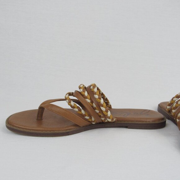 Zodiac Women’s Size 10 Tan Woven Cary Braided Multi Strap Casual Thong Sandals - Picture 9 of 15
